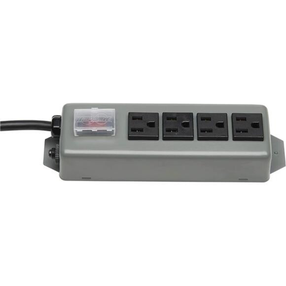 Industrial Power Strip 4 Outlet 6' Cord, Locking - Picture 3 of 8